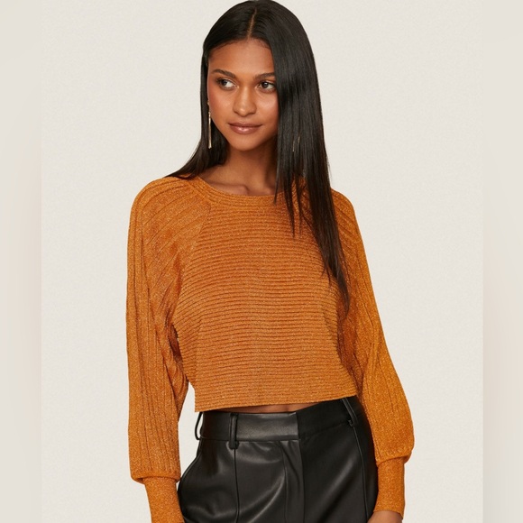 Esteban Cortazar Sweaters - Esteban Cortazar X RTR Shimmer Crop Sweater